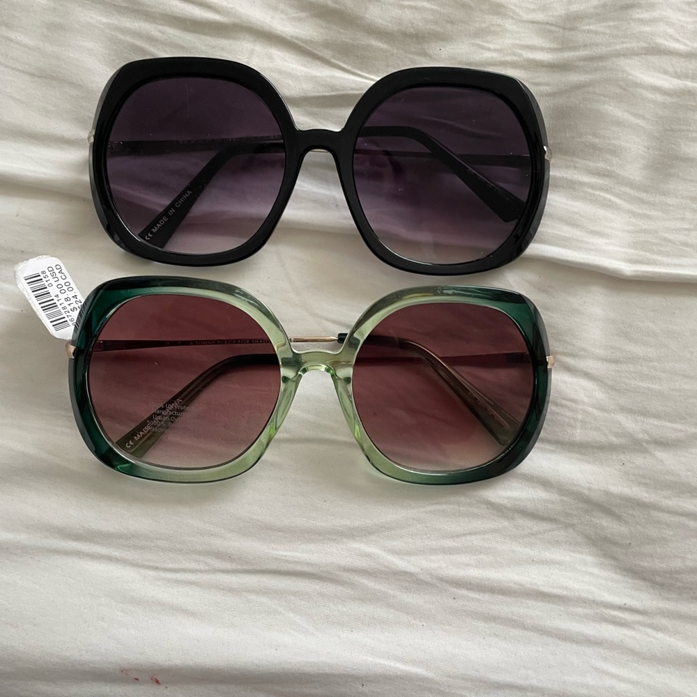 set of 2 round sunglasses